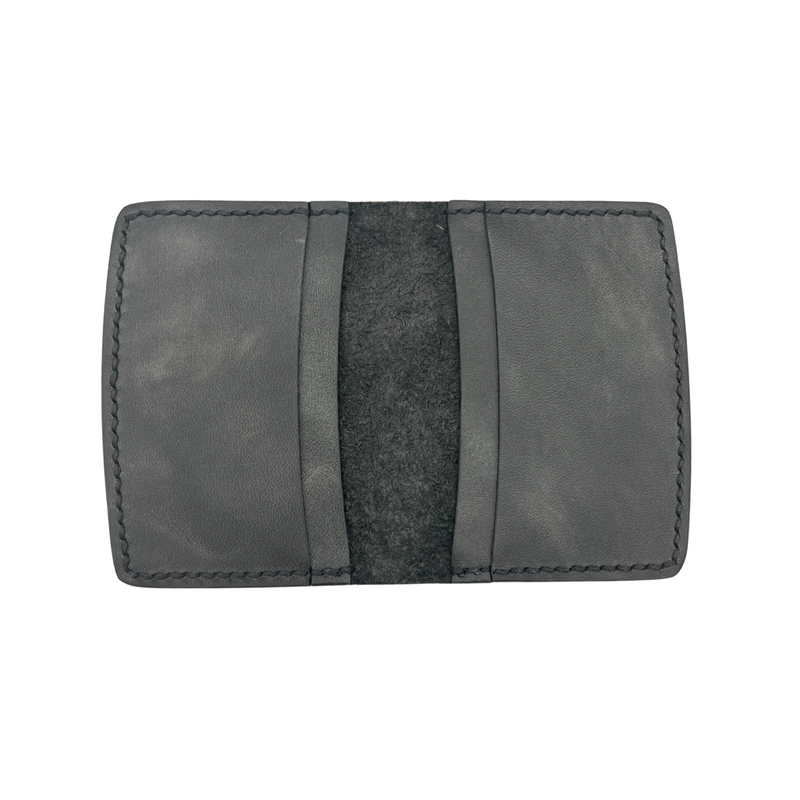 black leather wallet & cardholder